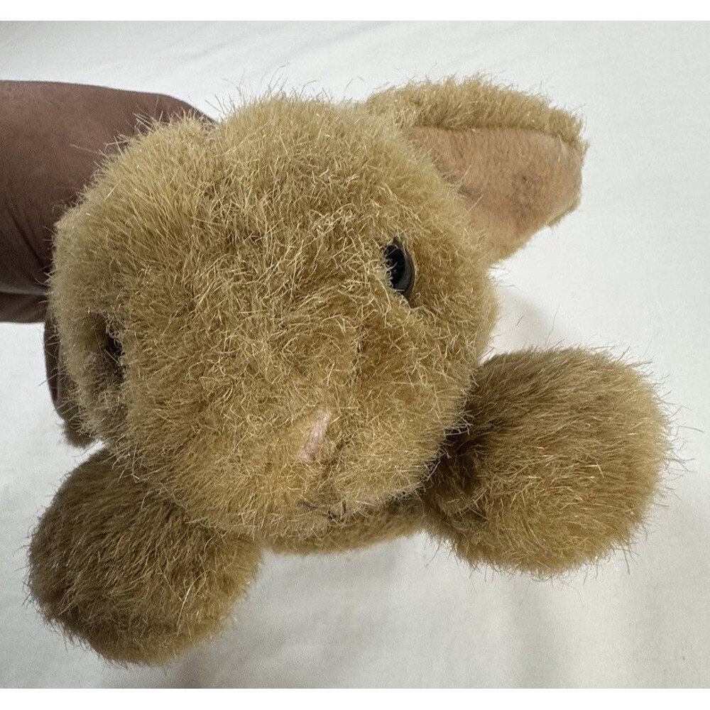 A&A Global Industries Fancy Zoo Brown Rabbit Plush Stuffed Animal 1997 9”